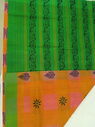 SALEM BLOCK PRINT COTTON SAREES